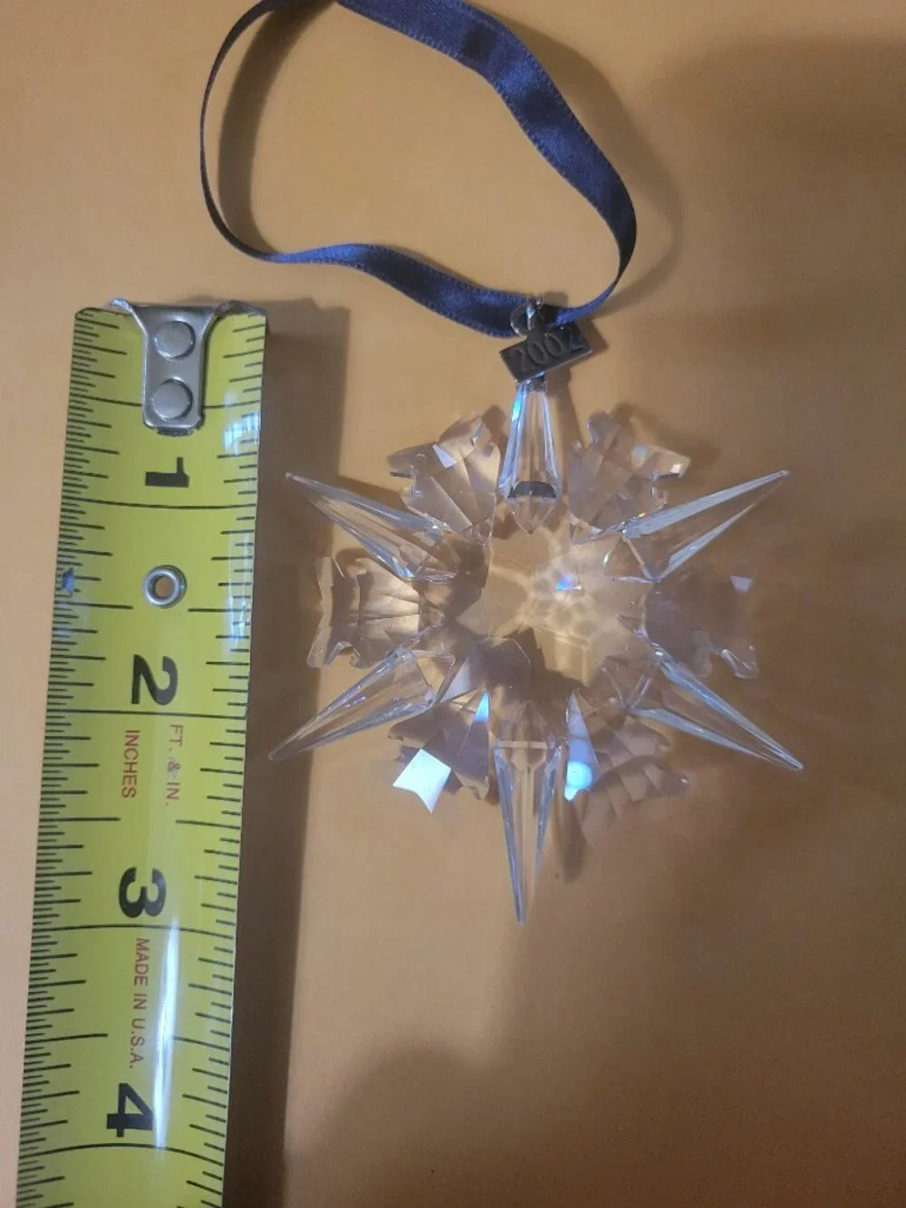 Swarovski 2002 Annual Snowflake Ornament ☆ | 3 In ☆ | NWT + COA